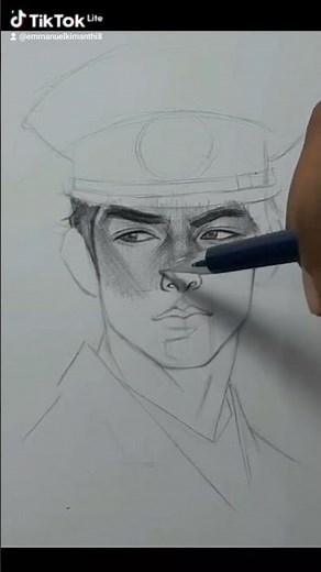 How to draw a police officer