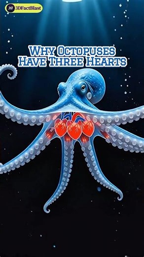 Why OCTOPUSES Have Three Hearts #shorts