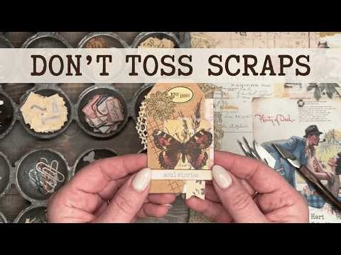 How to Make Easy Junk Journal Ephemera | Ideas for using Paper Scraps
