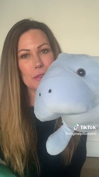 Introducing Our New Blue Manatee Pillow Pet!