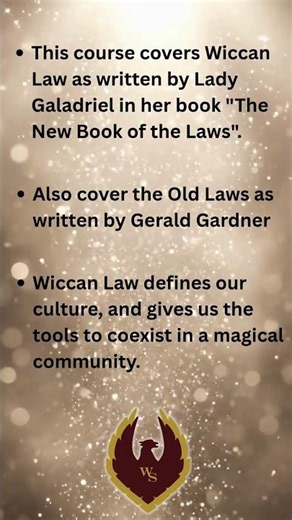 Wicca 130 — Wiccan Law
