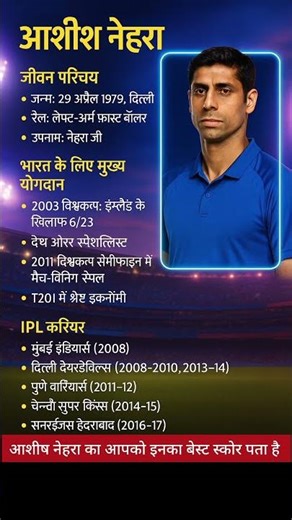Ashish Nehra | नेहरा जी – India’s Left-Arm Pace Legend #shorts #ytshorts