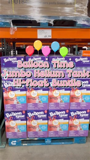 Balloon Time Jumbo Helium Tank Hi-float Bundle at Costco for $49.99 #helium #balloon #party #costco