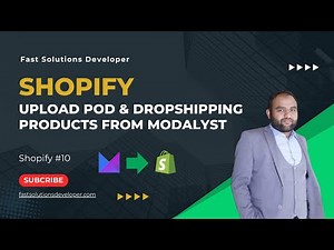 How to Add Products to Shopify Store from Modalyst|Print on Demand 2024|Fast Solutions Developer