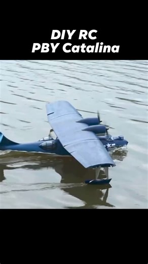 DIY RC PBY Catalina take off and landing #rcplane #diycrafts | Julius Perdana