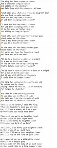 willy o'winsbury lyrics Chords And Sheet Music