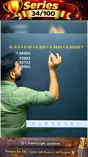 ⚡ Fast Decimal Trick in Seconds | Series 34/100 | SSC Railway Bank Maths Shortcut 💯