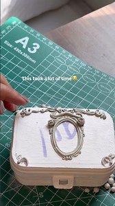 Old Box to Antique Beauty ✨ Air Dry Clay DIY Transformation #diyprojects #trashtotreasure