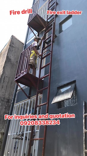 15 reactions | Fire exit ladder #firedrill #tubular #metalworks #steelworks #almerometalcraft | Ray-Mondz Almero | Facebook