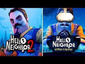 Flatscreen vs VR | Hello Neighbor 2 vs Hello Neighbor VR | Full Game Walkthrough | No Commentary