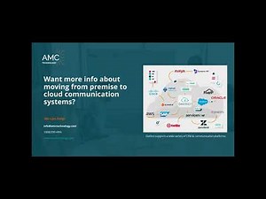 How do I Move from a Premise to Cloud Communication Platform? With AMC Technology's DaVinci