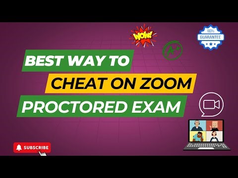 THE BEST WAY CHEAT ON ANY ZOOM PROCTORED EXAM 2025
