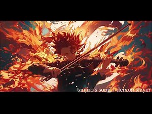 tanjiro's song☀️| demon slayer S1 EP19 | 鬼滅の刃 | tanjiro no uta | 竈門炭治郎のうた | tanjiro vs rui | violin