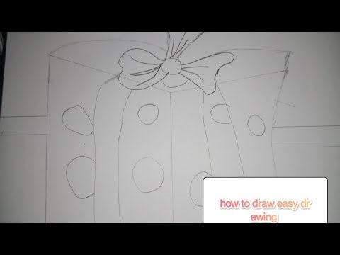 Draw a easy gift drawing step by step 💀☠️💀☠️😎👋👋😱