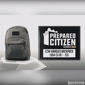 1.3K views · 35 reactions | Prepared Citizen Classic v2.0 backpack is back with more new, useful features. We listened to customer feedback and replaced the large logo with a loop field for morale patches. Limited edition. Link in bio to purchase while supplies last #Maxpedition #grayman #concealedcarry #ccw | Maxpedition | Facebook