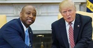 Sen. Tim Scott endorsing Donald Trump for 2024 presidential election