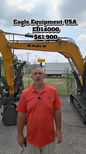 Eagle ED14000 Kubota powered Excavator $61,900 #eagleequipmentusa #backhoe #miniexcavator #heavyequipment #excavator | Eagle Equipment USA, LLC