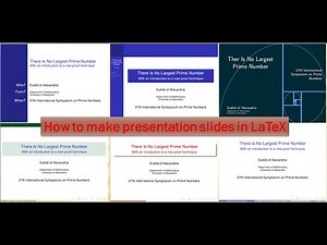 How to make beamer presentation slides in LaTeX | Overleaf