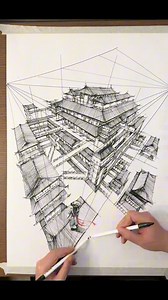 Dibujo a mano alzada con ambas manos #art #drawing #tutorial #dibujo | Ersak