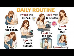 Learn English Through My Day Morning to Night Routine Perfect for Beginners! 🌙