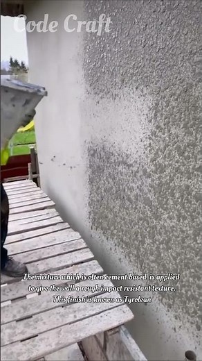 Achieve a Durable Tyrolean Wall Texture