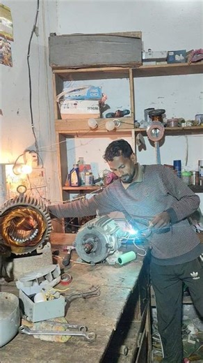 4hp single phase moter testing 👍 #electrical #electrician #4hp