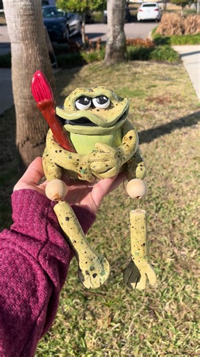 Create Your Cute Clay Frog Bookshelf Buddy!