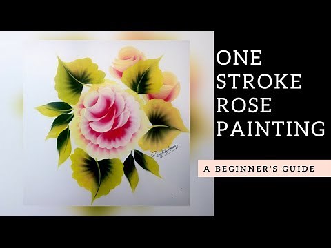 Quick and Easy Rose painting | Folk art Acrylic paint | DIY