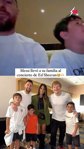#Messi es un papá cool 🫶🏻✨ Ni el campeón del mundo se resiste a la increíble música de mi #EdSheeran😮‍💨 #futbol #messi #edsheeran #concierto #antonelaroccuzzo #argentina #edsheeranconcert #culturapop #music #viral #futbolargentino #thiagomessi #pop #musicpop | Studio92