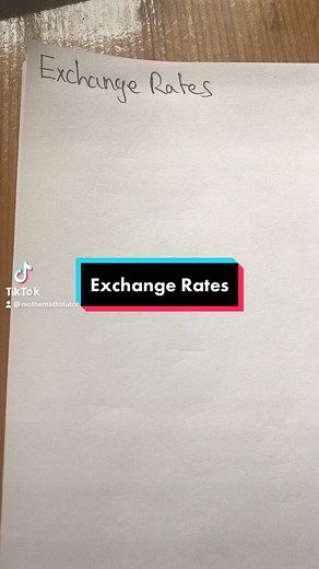 Exchange rates #exchangerates #exchange #rates #currency #gcsemaths #mathteacher #mathtutor #studymath #mathhelp #easymath #gcsemathstutor