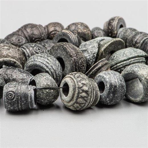 Ancient Steatite Spindle Whorls / Beads – Greco-bactrian & Ancient Persian World – C. 1000 BC to 2nd Century BC - Etsy UK