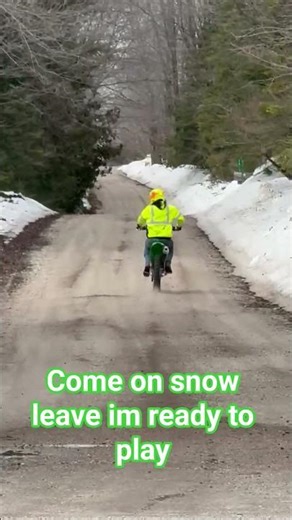 first ride on the 26 kx250 #newbike #kx250f #wheelie #winter #kawasaki