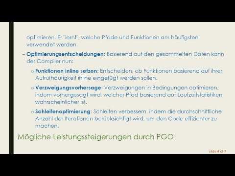 Verstehen von Profile-Guided Optimization (PGO) in GCC
