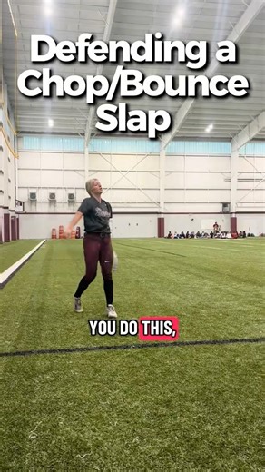Defense on Slappers. #softballcoach #softballdrills #coachingtips #slapper #softballplayers