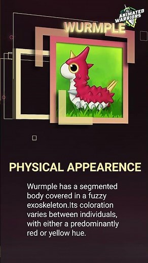 Wurmple: The Bug Pokémon with Two Secret Evolutions! 🐛✨ | Animated Warriors EN