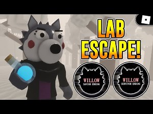 HOW TO ESCAPE THE BOOK 2: CHAPTER 12 (LAB) MAP + GET THE WILLOW ENDINGS IN PIGGY! | ROBLOX