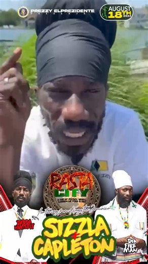 Sizzla & Capletonliveinconcert🔥🔥🔥🔥 at Rasta City - Saturday August 18th at 📍HAMMERJACKS 1300 Russell St Baltimore Maryland📍