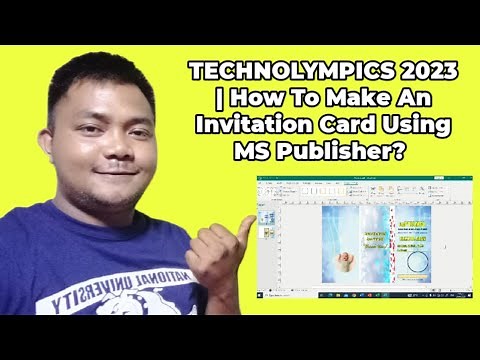 TECHNOlympics 2023 | Festival of Talents | How To Make An Invitation Card Using MS Publisher?