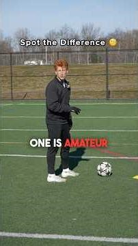 Can you spot the difference on all 5? 🧐 (PRO vs Amateur) #soccer #football