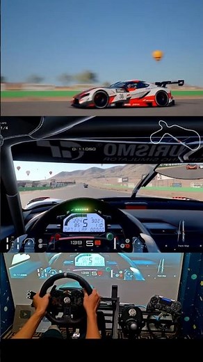 🔥 Toyota FT-1 VGT Escape Masterclass! Near Crash Save in Gran Turismo 😱 #Shorts