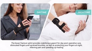 Fibee Pinky Finger Splint, Little Finger Brace for Tendonnitis, Pain Relief, Left or Right Hands (S)