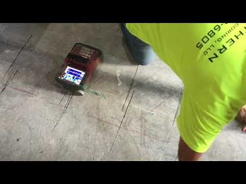 Ground Penetrating Radar (GPR) Scan of Concrete
