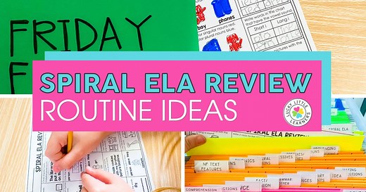 Spiral ELA Review Routine Ideas