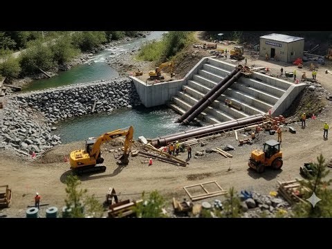 Small Scale, Big Power: Building a Mini Hydro Dam#dam #kidsvideo #bulding