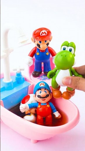 Satisfying with Unboxing Mario, Toad, Ice-Mario, and Yoshi Cute Toy Video