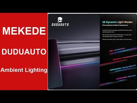 DUDUAUTO Upgrade DUDU OS3.6E Version Supports RGB LED Atmosphere Lights