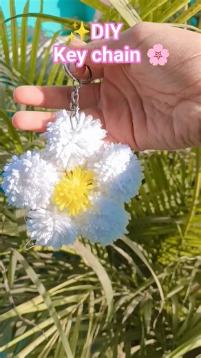 DIY🌸✨ key chain with wool