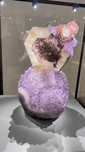 1.5K views · 778 reactions | Epic Amethyst with Calcite formation from Tucson Gem Museum #fineminerals #minerals #crystals #crystallove #crystalporn #mineralporn #rockhound | Million Years Crystal | Facebook