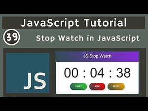 39. Stop Watch Part 1 using JS DOM in JavaScript | javascript tutorial | UiBrains | NAVEEN SAGGAM