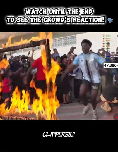 IShowSpeed jumped through a ring of fire in Botswana! 🇧🇼🔥 #botswana #ishowspeed #ringoffire